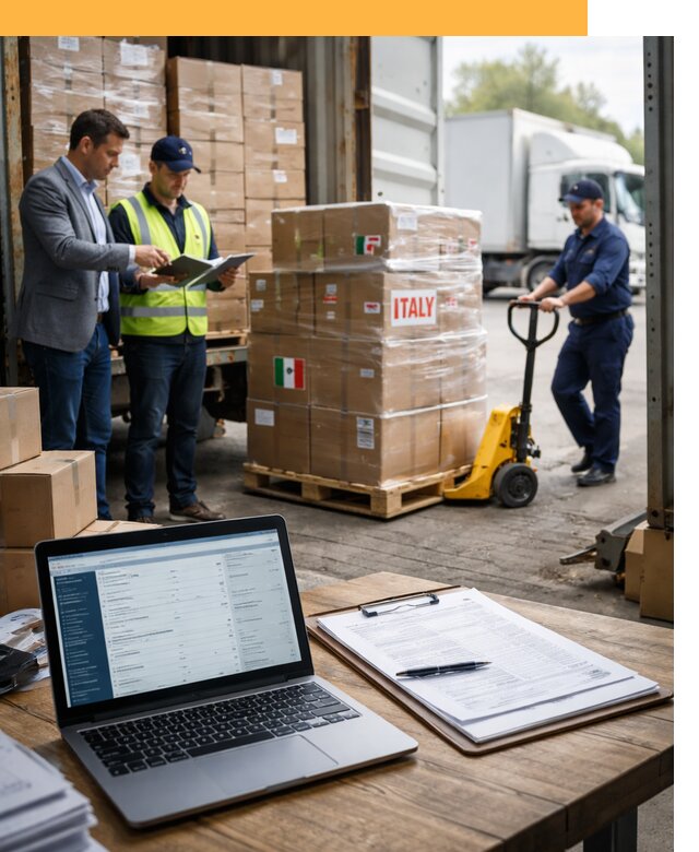 Доставка грузов из Италии: морские и авиаперевозки от 19573