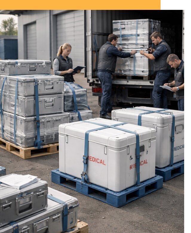 Перевозка медицинского оборудования по всему миру от 16311 руб