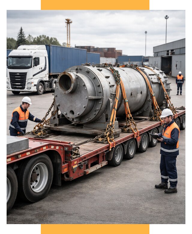 Перевозка тяжеловесных грузов под ключ от 163110 р. | СетСервис-Ксм