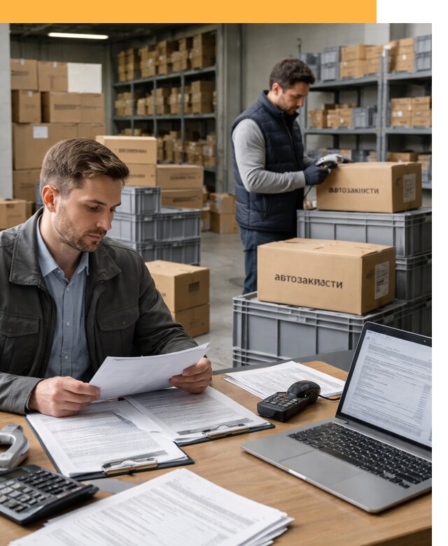 Таможенное оформление автозапчастей по выгодным тарифам от 9243